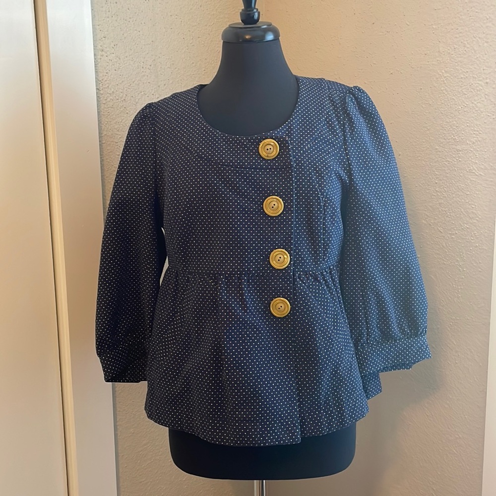 Anthropologie Ett:TWA Polka Dot Jacket - 10